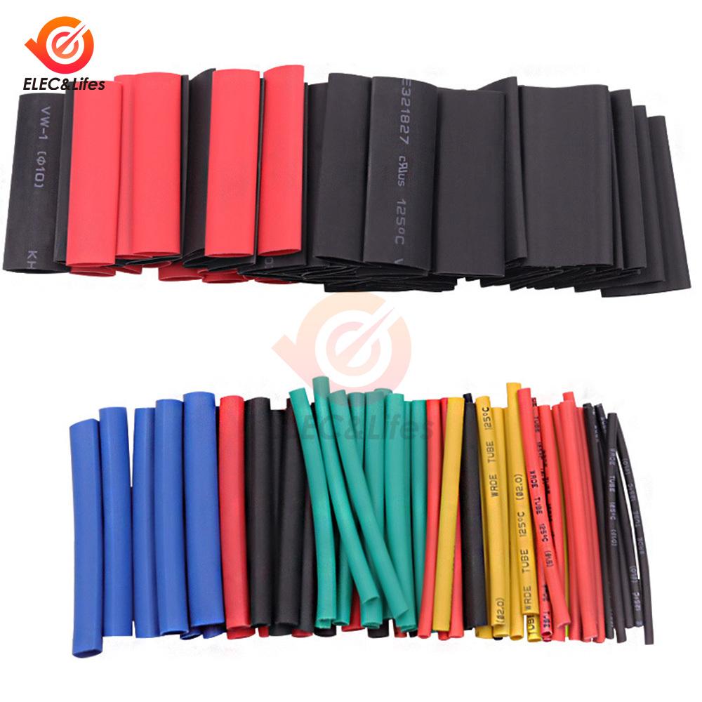 711PCS Soft Colorful Boxed Heat Shrinkable Tube Fast Delivery Insulation Heat Shrinkable Tube Waterproof Flame Retardant Sleeve