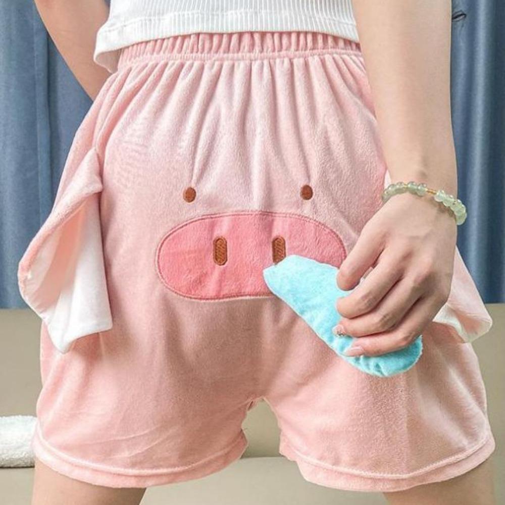 Свободные бархатные шорты со слоном, штаны с носом и хоботом, новинка, забавная плюшевая пижама унисекс