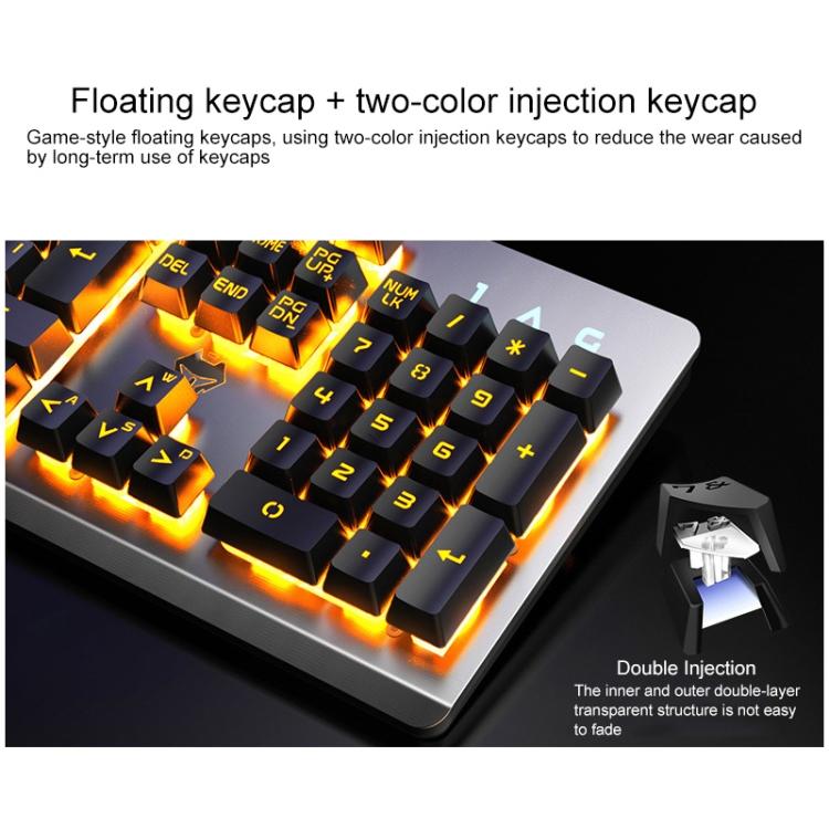 K002 USB Wired Keyboard Mouse Combo, RGB Backlight Mechanical Feel Keyboard + 7-Key Optical Silent Mouse Set, Adjustable DPI for Desktop Notebook