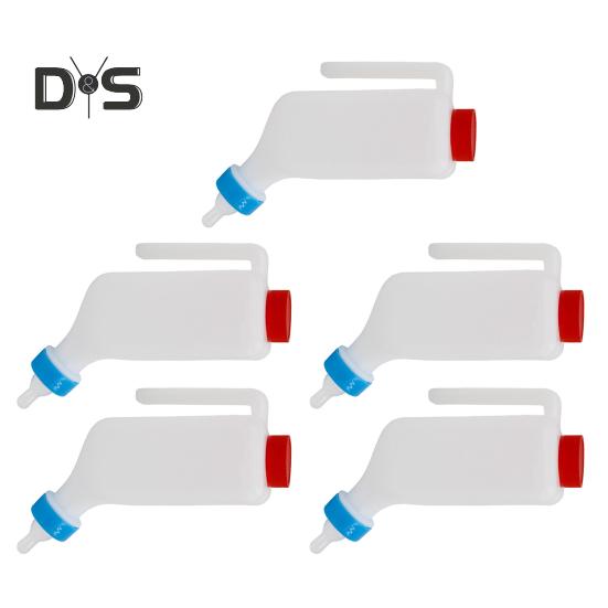 1/2/3/5 шт. бутылочек для молока ягненка с эргономичной ручкой, без BPA, четкая маркировка измерений, бутылочки для кормления козьего молока большой емкости
