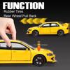 1:32 Model Toy Mitsubishi Lancer Evolution IX Sports Cars Alloy Diecast Pull Back 6 Doors Opened Sound Light Supercar Kids Gifts