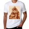 Coffee Series My Cat Tshirt Basic Casual Wear Short Sleeve Top Tshirt