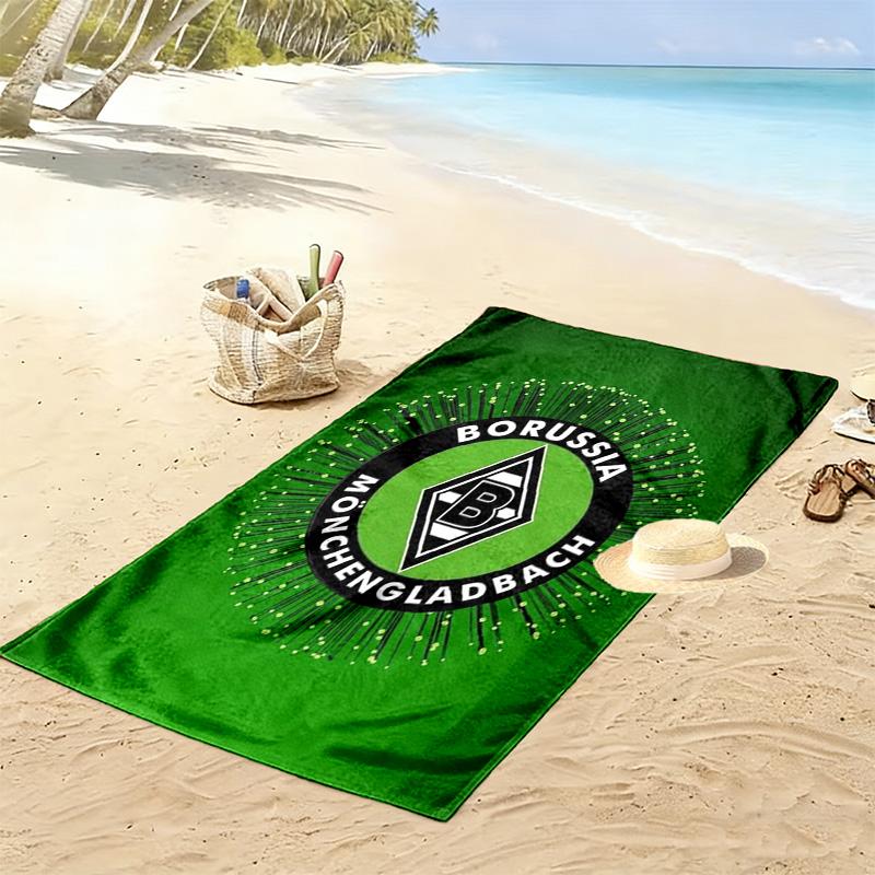 Borussia Print Beach Towel, Large Soft Quick Dry Towel for Beach Camping Swimming