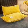 2pcs/set 48x74cm Pure Color Velvet Pillow Cases Soft Flannel Comfortable Pillowcase Sleeping Pillow Cover