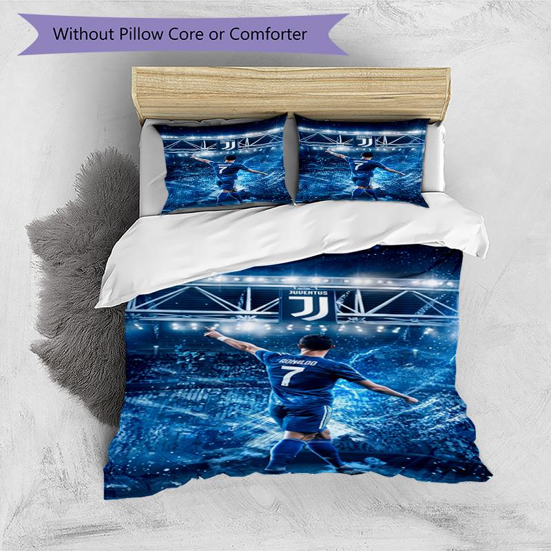 Ronaldo's Cb7 Ronaldo Celebration Bedding Set, Breathable Duvet Cover with Pillowcases, Soft Bed Linen for Bedroom Home Decoration, Perfect Festival B