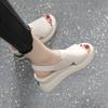 Women's Platform Wedge Sandals New Summer High Heel Leisure Peep Toe Women's Shoes Soft Leather Heightened Platform Shoes
