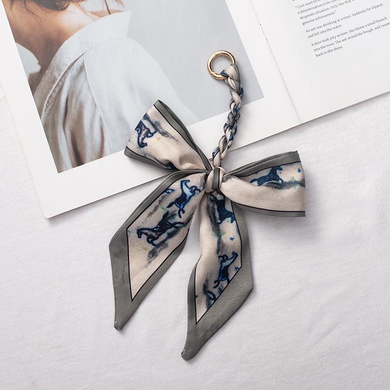 Detachable Bowknot Scarf Ribbon Bag Strap Charm