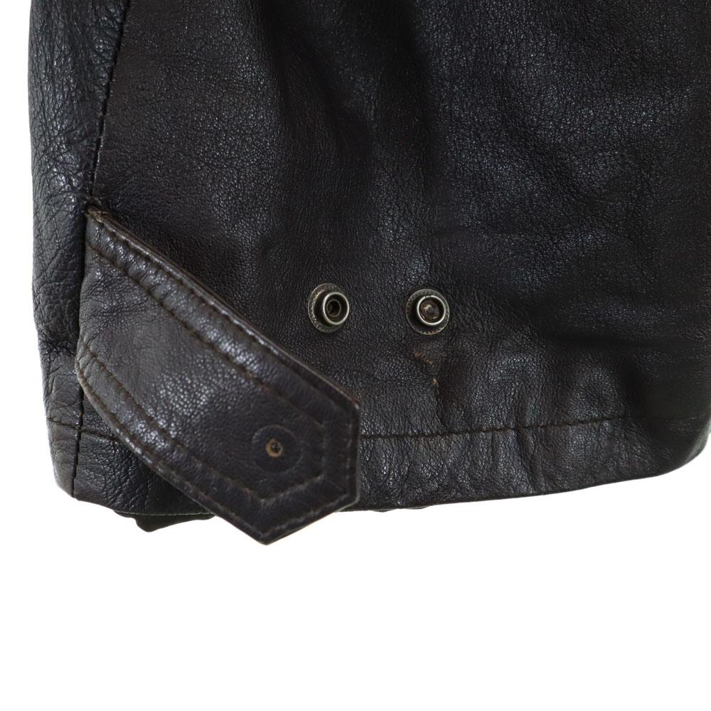 GELEONE Leather coat F Dark brown Men's Used