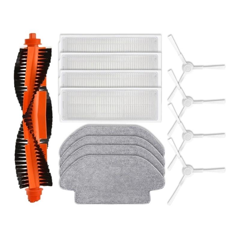 AEE4-Main Side Brush Hepa Filter Mop Cloth Rag Replacement Accessories Fit For Xiaomi Robot Vacuum S10