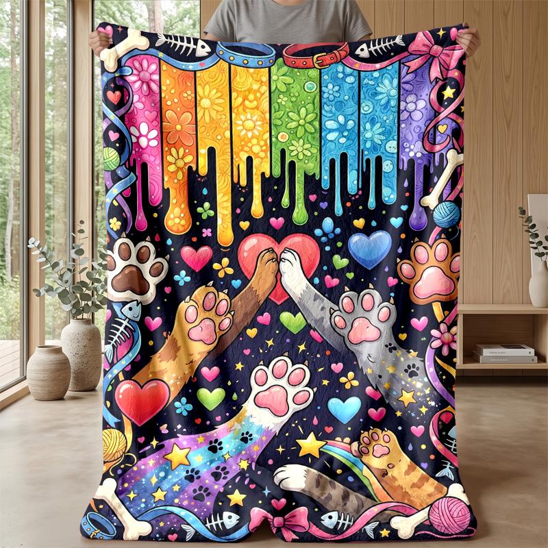 Queen of Pink Clouds Theme blanket Lightweight Warm Flannel Blanket Decorative Throw Blanket for Home Decoration