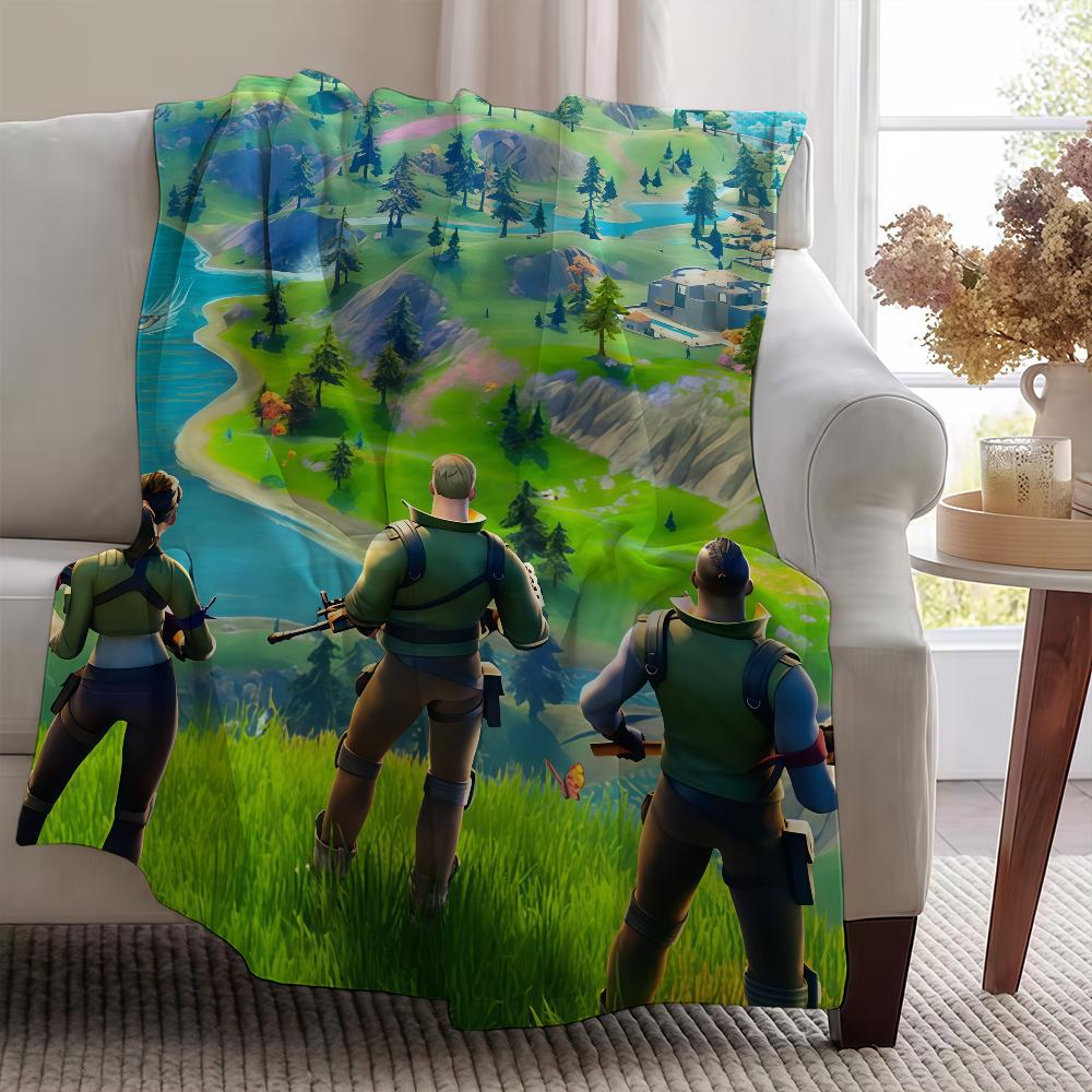 Игровое одеяло F-FORTNITES-ES Мягкое Теплое Пушистое Плед Супер Детские Игрушки Постель Диван Автомобиль Колыбель