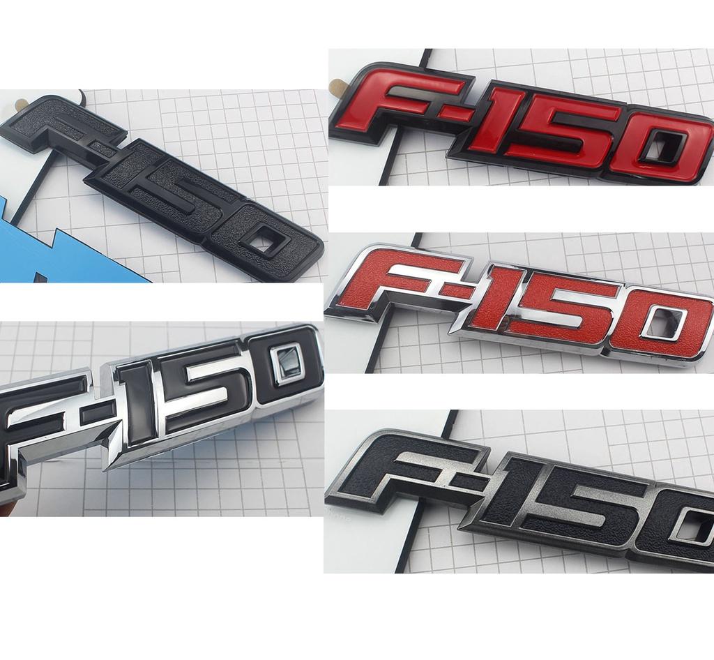 Weatherproof Red Black 3d Raised Plastic Emblem Badge Letter For 09-14 Ford F150 Tailgate