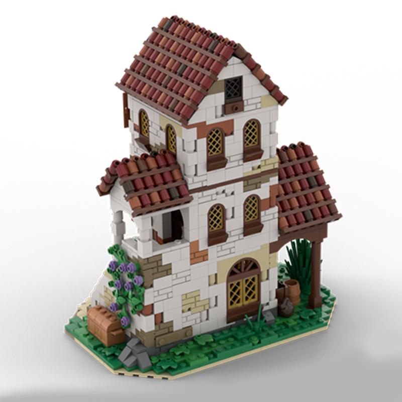 1404 детали MOC Серия 7 'Пиратская таверна' Строительные блоки Модель Конструкторы DIY Идея Рождественский подарок Креативное образование Кирпичики Дети
