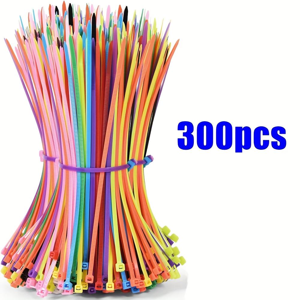 500/300/100 шт. Цветные нейлоновые стяжки 4 дюйма. Идеально подходят для крепления кабелей. Отлично подходят для использования в домах, садах, гаражах и мастерских.
