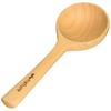 Suncraft Coffee Measuring Spoon, Small (1/2 Inch), Wooden, Beech, Chattering Bistro, Nature, OBN-121