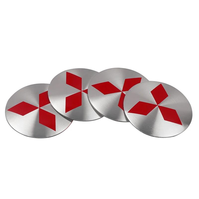 vdpc7 56mm 60mm Wheel Hub Protective Cap Shell Stickers Car Exterior Accessories for Mitsubishi Lancer 9 Eclipse Cross Delica Pajero O