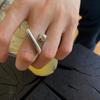 Регулируемое кольцо на палец Геометрическое посеребренное открытое кольцо Необычное кольцо Для вечеринки Подарок на день рождения