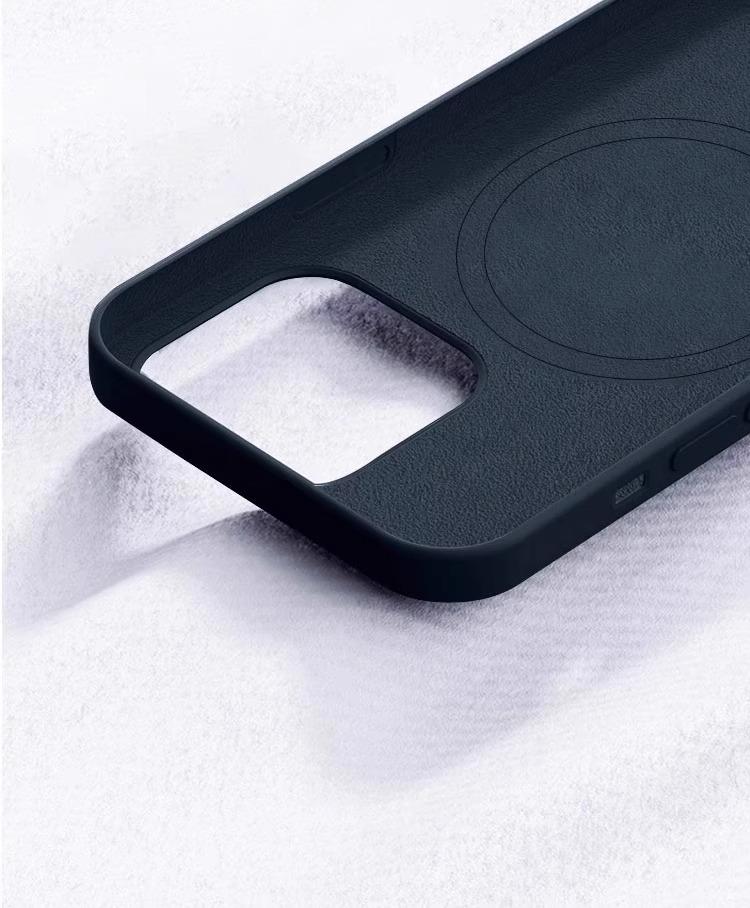 Унисекс магнитный чехол для телефона из жидкого силикона для iPhone 15/15 Pro Max, Ударопрочный
