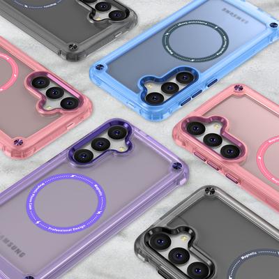 Чехол для мобильного телефона для Samsung S25u/s24u/A56 Полупрозрачный чехол для мобильного телефона Матовый Skin Магнитный присос Чехол для мобильного телефона