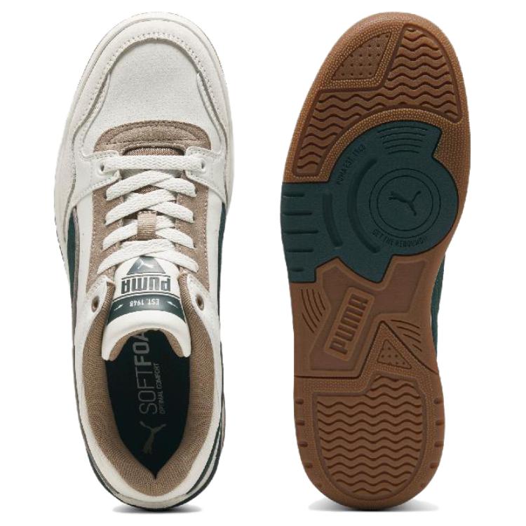 Puma Rebound Casual Series Модные Удобные Прочные Низкие Кроссовки Унисекс Кроссовки Белые Зеленые 400214-09