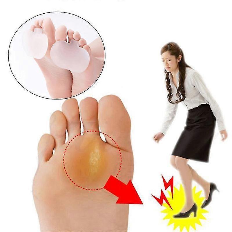 High heel padding, forefoot padding, soft gel padding, neuroma and metatarsal foot pain relief concept