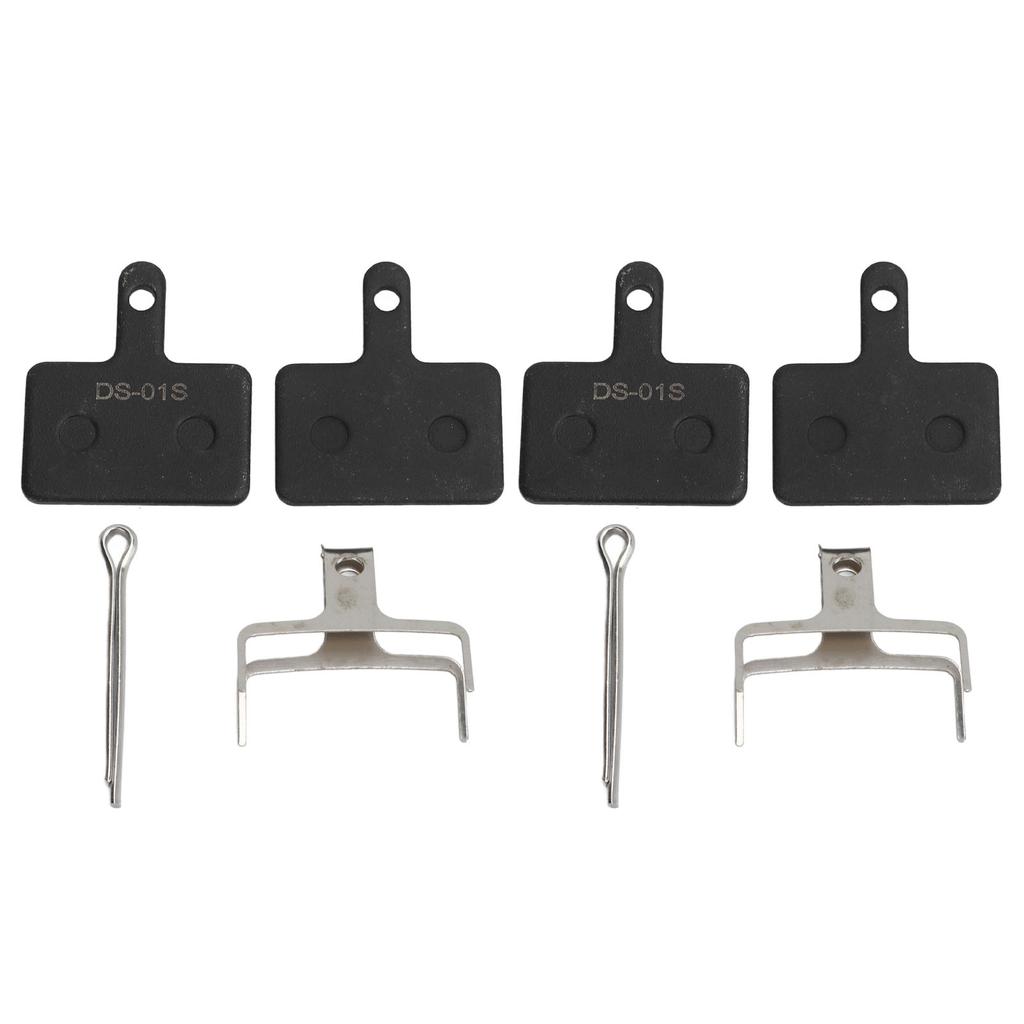 2 комплекта велосипедных дисковых тормозных колодок Высокая чувствительность Сбалансированный отскок Полуметаллические Легкие Портативные Тормозные