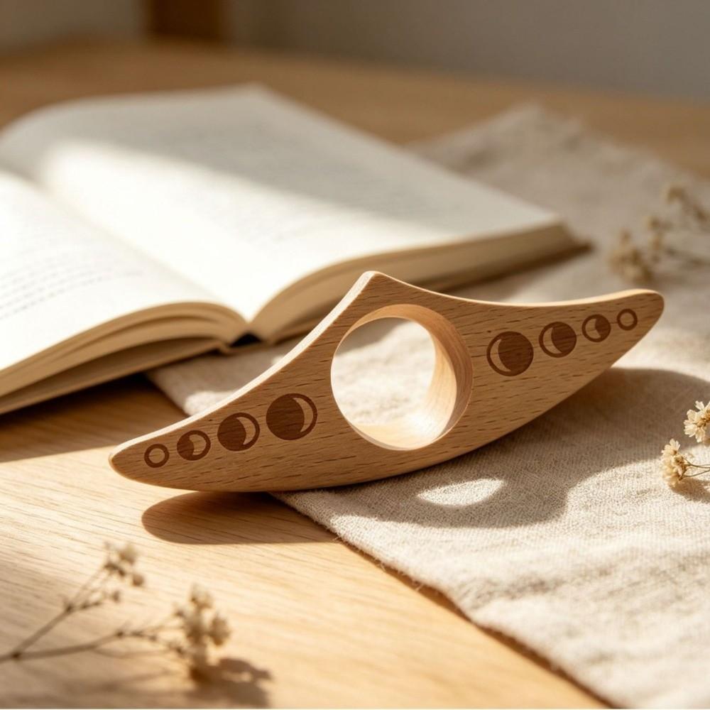Fast Reading Aid Wooden Cat Bookmark One Hand Operation Page Holder Bookmark Reading Accessories