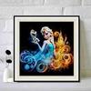 DIY Diamond Painting Round Diamond Elsa and Olaf Full Diamond Mosaic Home Decoration Painting Cross Stitch Kit