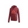 Hooded Pullover Long Sleeve Sweatshirt Men Tops Red FT8414