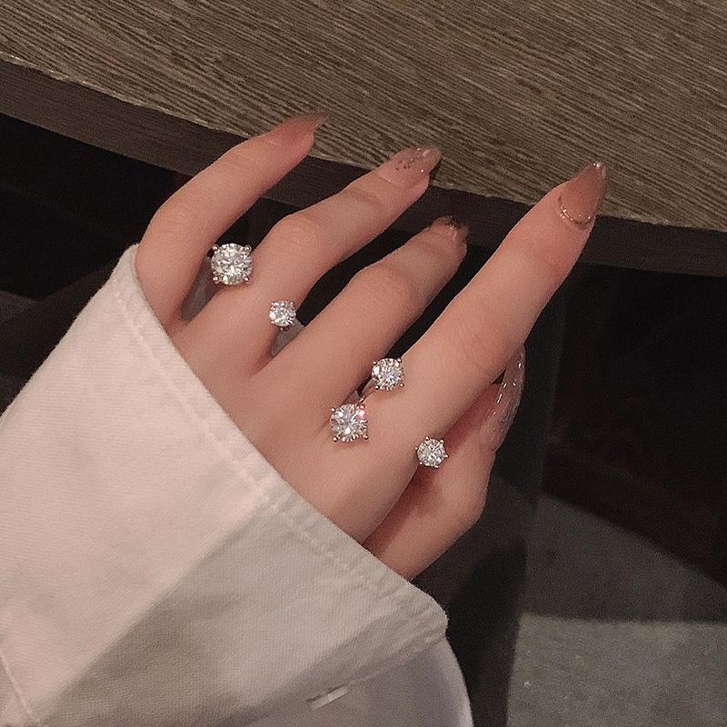 Кольцо с асимметричным дизайном, инкрустированное цирконами, с ощущением холодного ветра, высокое качество, женское кольцо на указательный палец