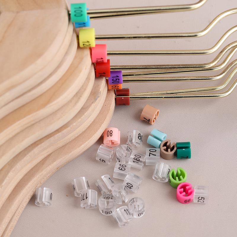 Красочный магазин детской одежды Двусторонняя печать Пряжка для размера Круглые вешалки