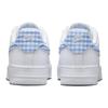 Nike Air Force 1 07 Essential University Blue Gingham Женские кроссовки белые DZ2784-100
