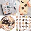 50Pcs Cartoon Cats Sticker Water Resistant Aesthetic Sticker for Water Bottle Scrapbook Journal Laptop Guitar Luggage