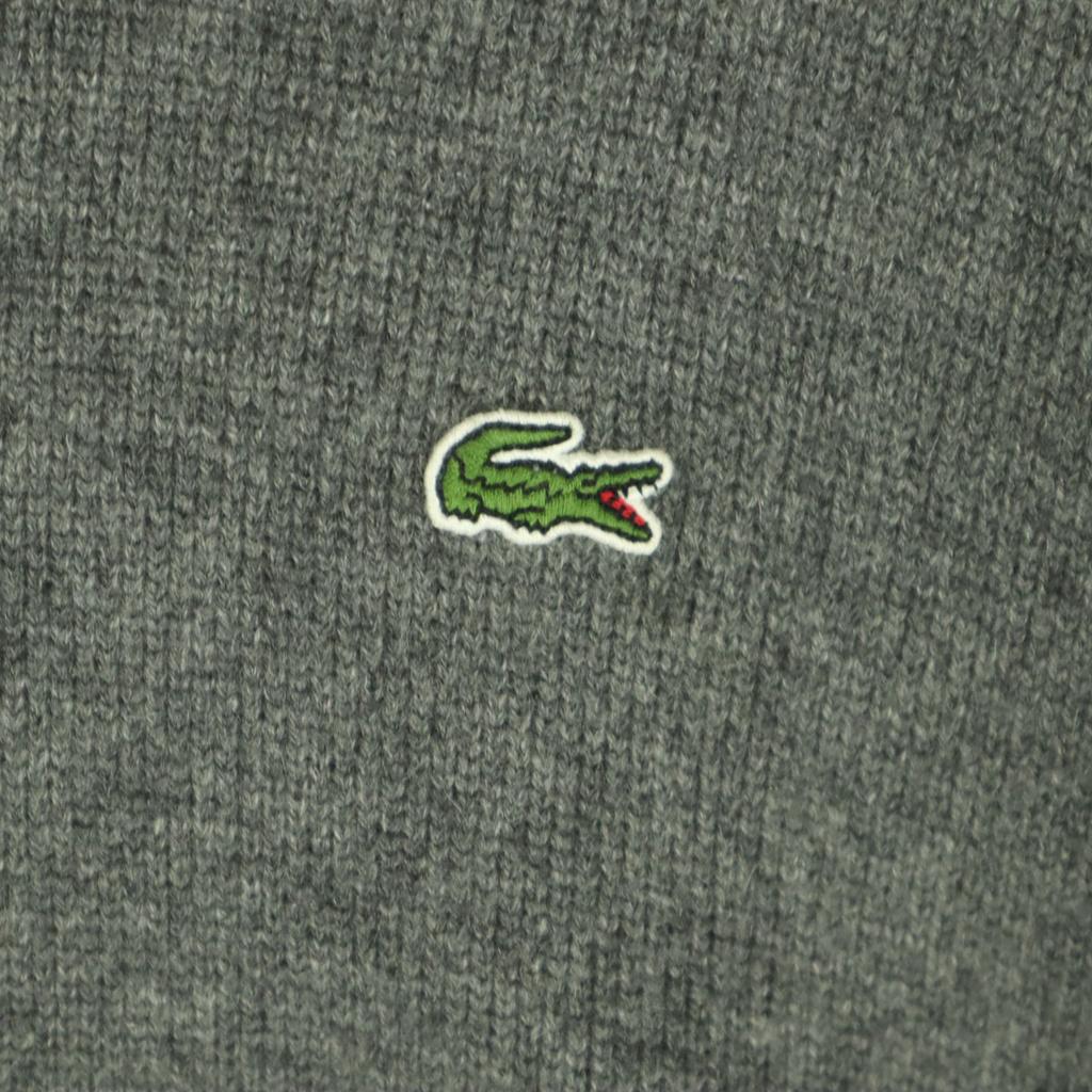 Lacoste Смесь кашемира, одна деталь, длинный рукав, вязаный, S, серый, мужской, б/у