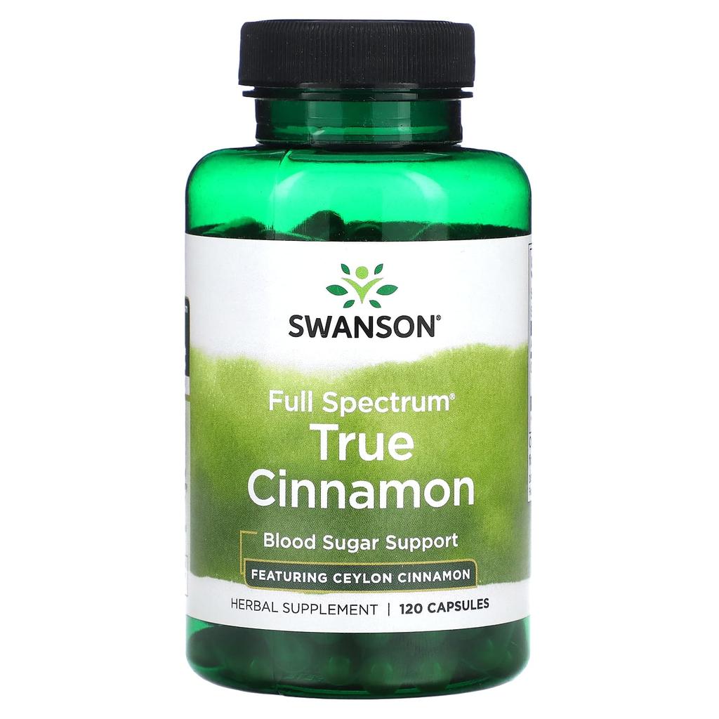 Full Spectrum True Cinnamon, 120 Capsules (300Mg Per Capsule)