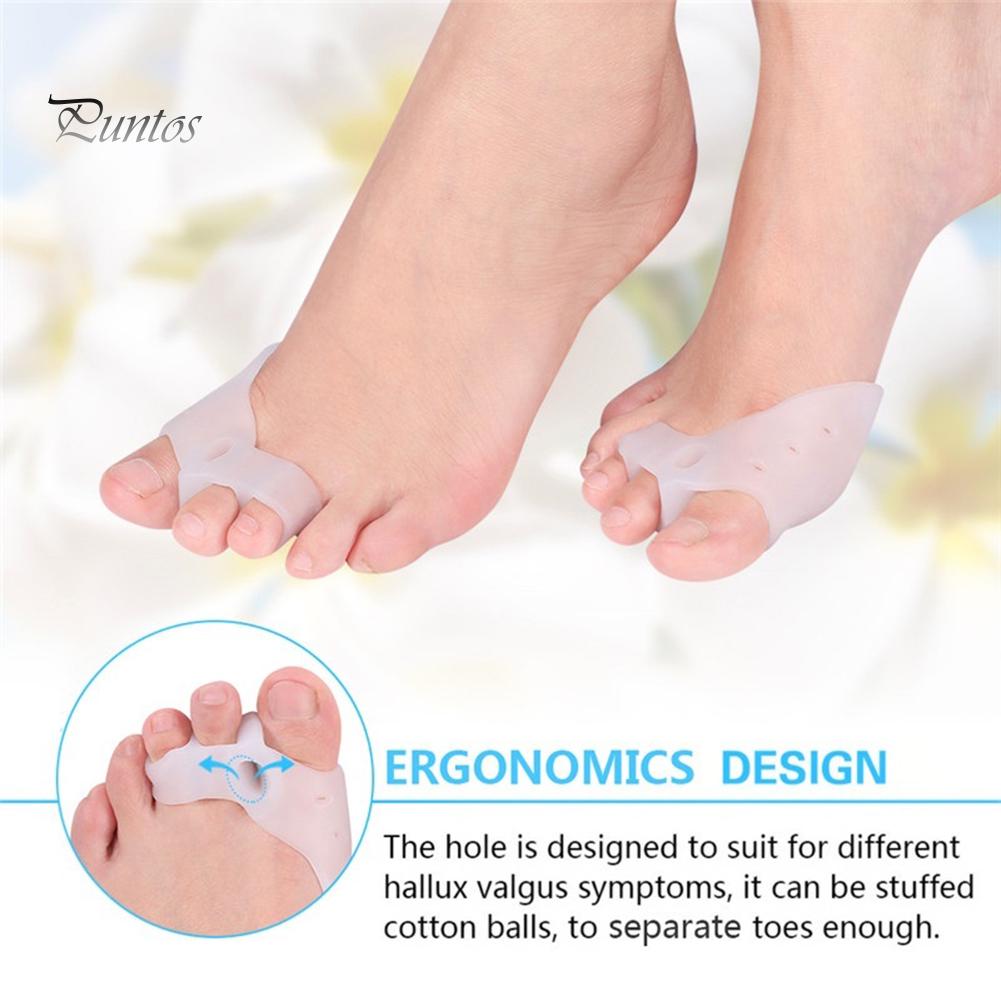 Puntos Силиконовый сепаратор для выпрямления большого пальца ноги. 2 штуки