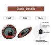 Large 12 Inch Glass Wall Clock with Custom Logo Printing for Brand Promotion
