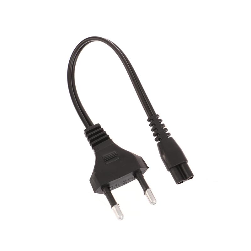 Black Eu 220V Ac Dual Hole Charging Cord Universal For Rechargeable Strong Light Flashlight 1101 1106 1108