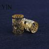 Decorative Dreadlock Rings 60Pcs Hair Accessories, Hollow Sun Pattern Open Durable Iron Beads Design Rings, Electroplated Bright Color Cuffs Charms