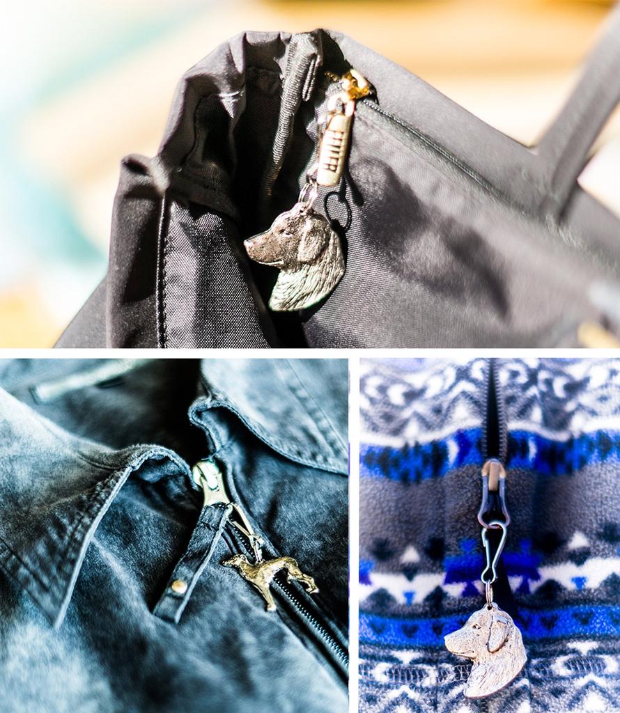 Миниатюрный пинчер Сделано в Англии Коллекция Art Dog Zip Pull (Глава)