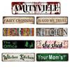 Horror Movie Street Aluminum Sign Vintage Plaque Decor Wall Art Chill Room Decor For Restaurant Bedroom Bar Cafe Club Wall Decor