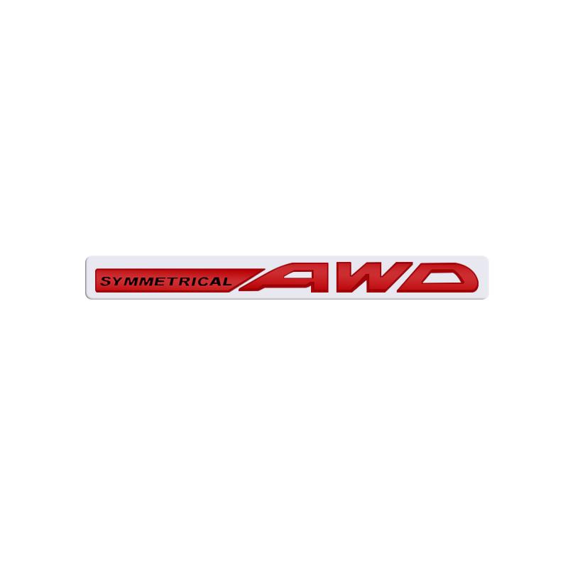 3D For Subaru SYMMETRICAL AWD BRZ LEGACY Forester Outback WRX XV Impreza Logo Emblem Metal Badge Decal Car Sticker Accessories syt5