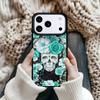 Ретро Узор Цветок Череп Мягкий Магнитный Чехол Для Телефона Для iPhone 17 16 15 12 13 Pro Max 14 Plus 11 Жесткий Чехол С MagSafe