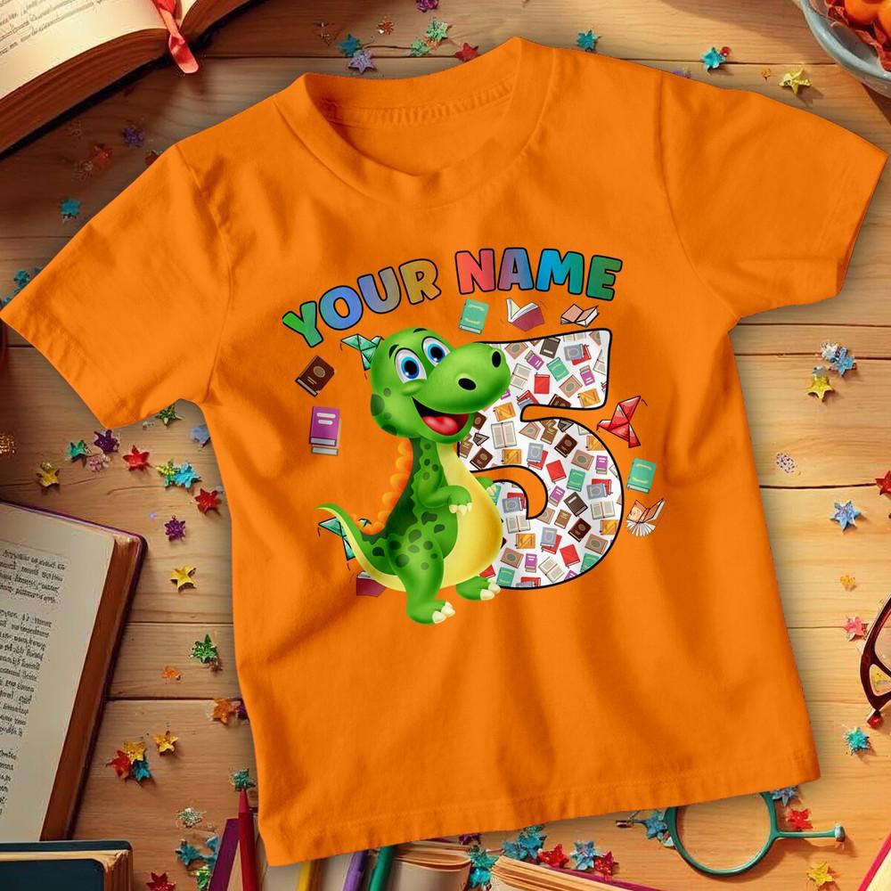 Personalised Boys Girls Dinosaur World Book Day T-Shirts Tee Costume Outfits#WBD
