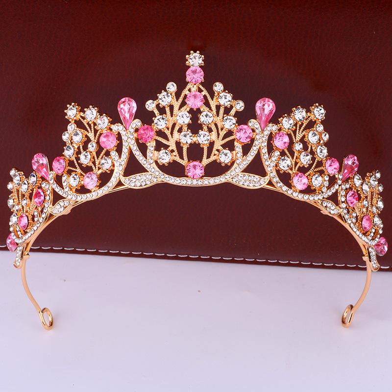 Новая Модная Принцесса Кристальная Корона Головной Убор Свадебное Платье Невесты Аксессуар для Платья Конкурс Красоты Выступление Корона Королевы