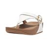 LULU ADJUSTABLE LEATHER SANDALS for Urban cm [FITFLOP] TOE-POST женские, белые, 24.0