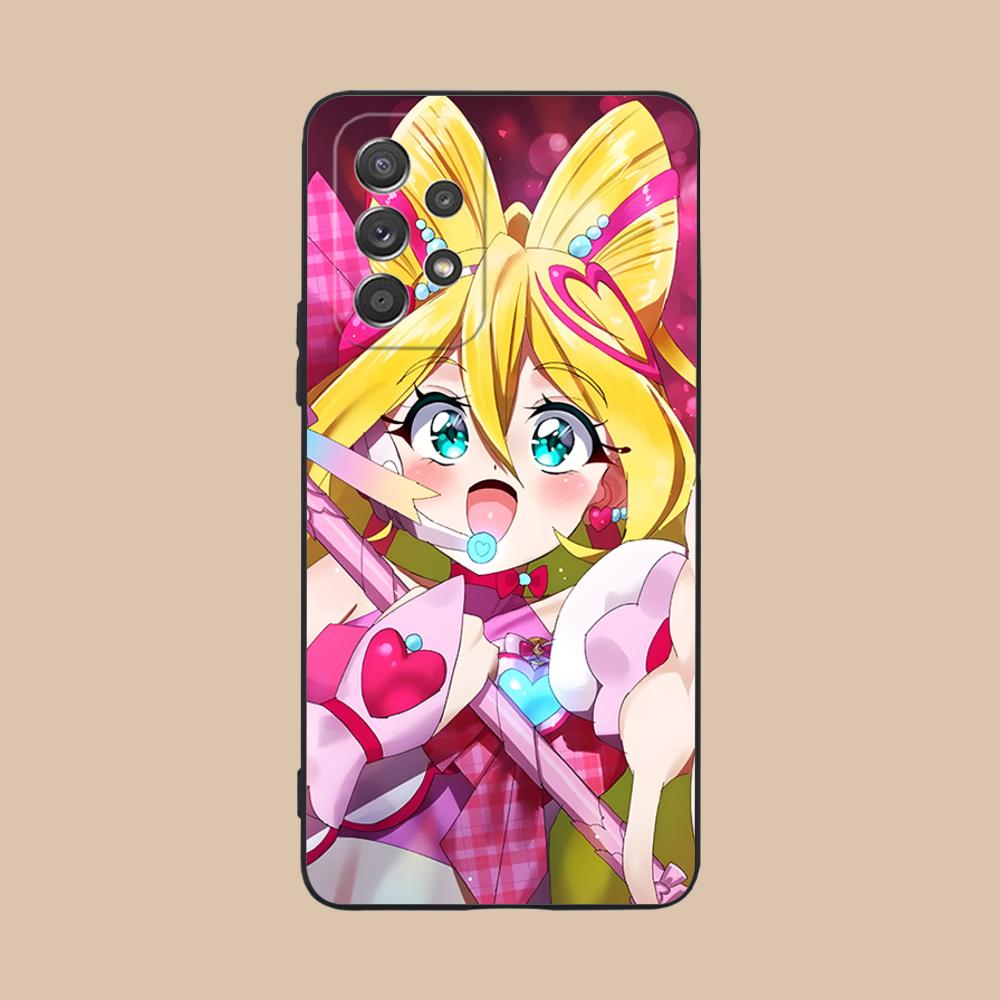 Sakura Uta Cure Idol Матовый ТПУ Чехол для Мобильного Телефона для Samsung Galaxy A56 55 54 53 52 51 36 35 34 23 16 15 5G Цветная Крышка