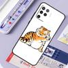 Толстый тигр Мультяшный Забавный Для Oppo A60 A80 A40 A94 A74 A54 A15 A18 A38 A58 A78 A98 A16 A76 A96 A57 A17 A77 A5 Pro Чехол