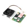 Низкошумный вентилятор охлаждения с радиатором-наклейкой для Raspberry Pi CM4