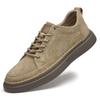 Plus Size Men's Skate Shoes, Size 47, Pigskin Top Layer, British Style, Thick Sole, Youth Casual Fashion Sneakers